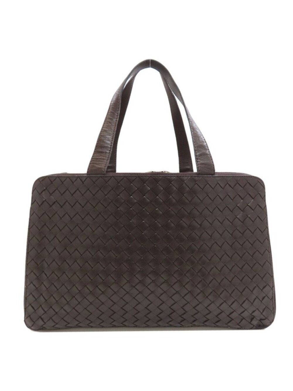 Bottega Veneta Intrecciato Handle Leather Handbag